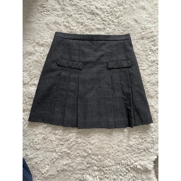 Vintage Dresses & Skirts - VTG Wool Blend Plaid Kilt Mini Skirt 90s Small